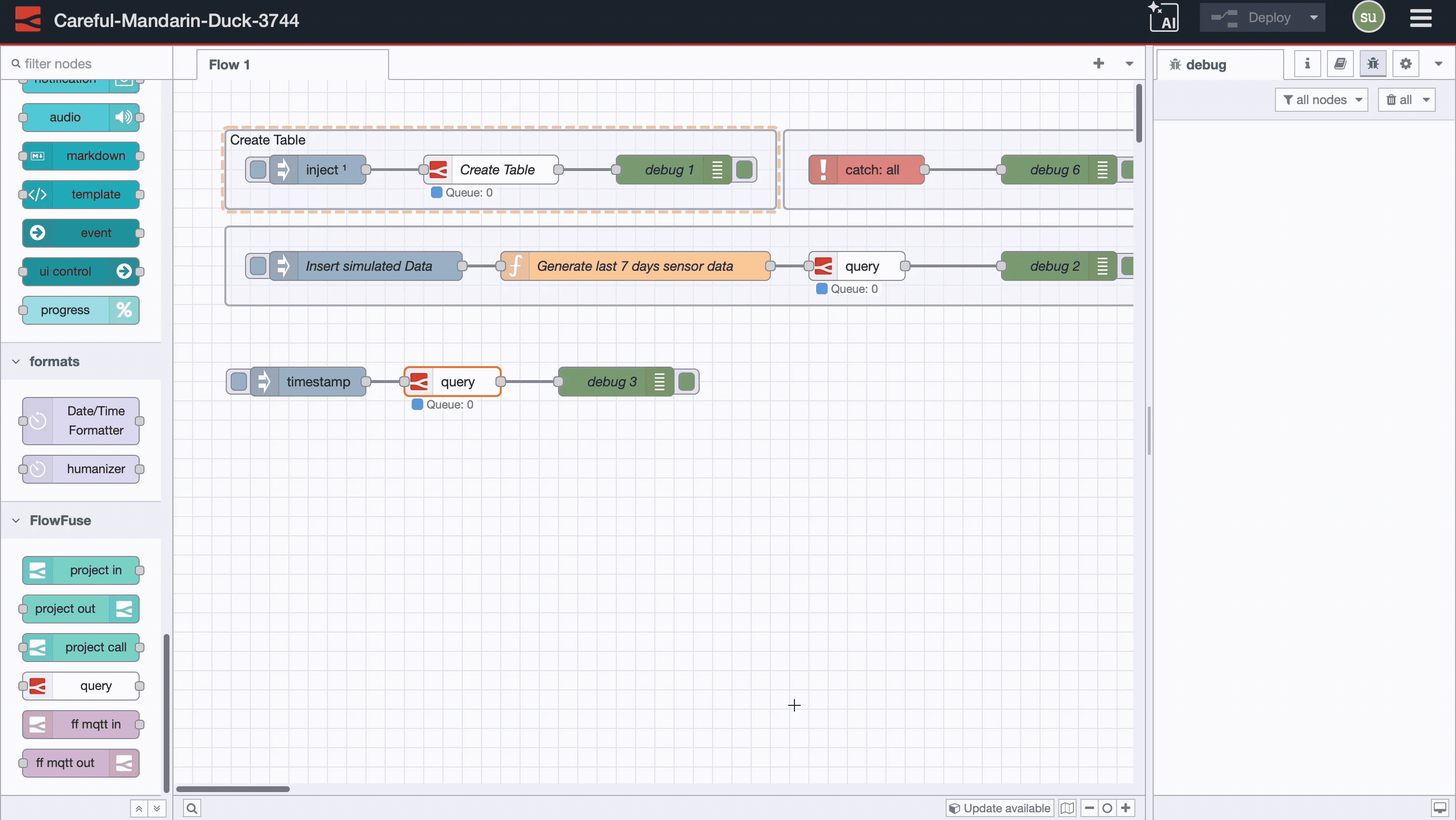 FlowFuse Expert in Query Node